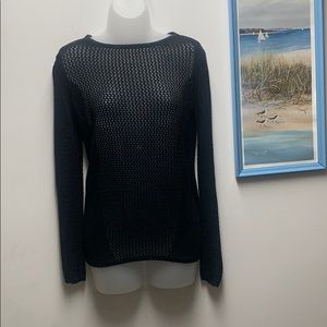 Black see through long sleeve